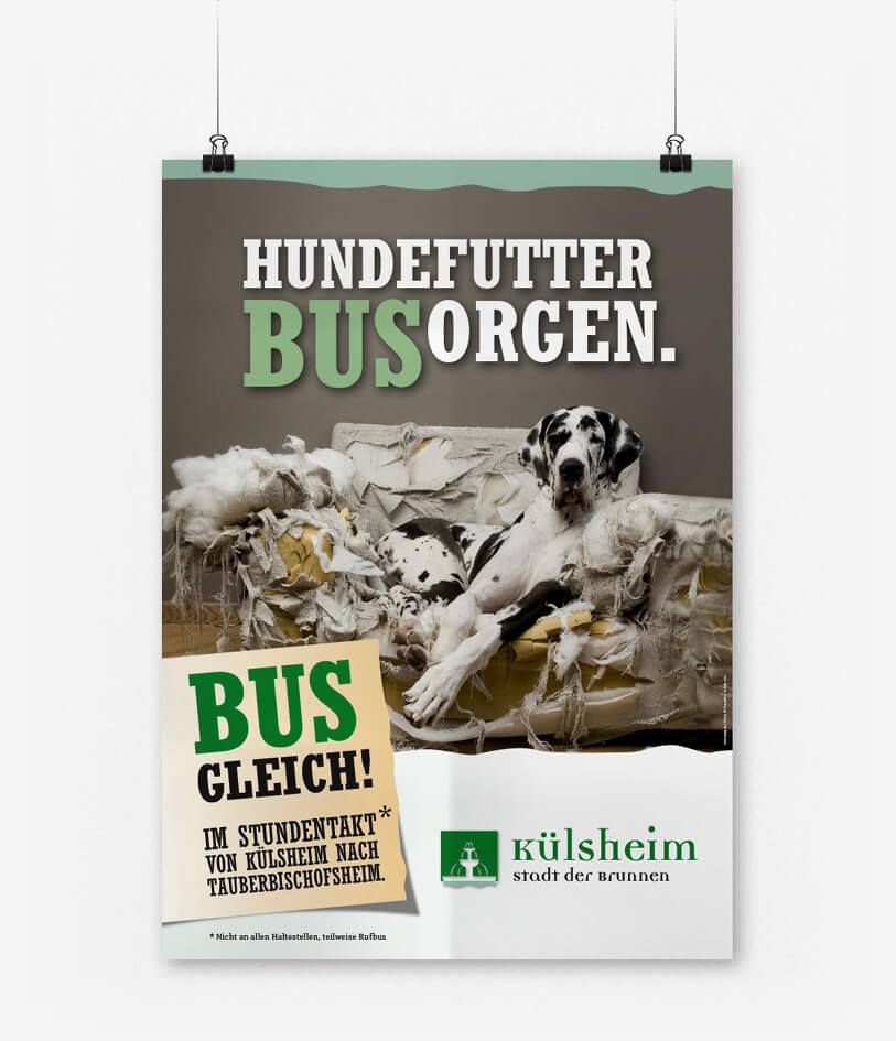 Plakat Stadtbus Külsheim